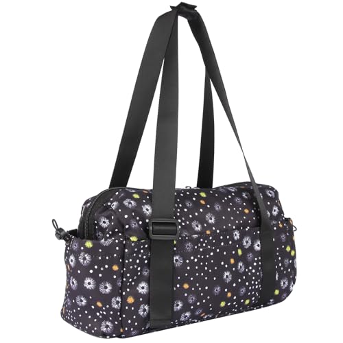 HUA ANGEL Sporttasche Klein Leicht Mini Turntasche Damen mit Nassfach Stoff Handtasche Stadt Mädchen mit Mehrere Taschen für Schwimmen Fitness Yoga Trainings Strand Tanzen von HUA ANGEL