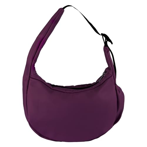 HUA ANGEL Umgängehandtasche Damen Mädchen Leichte Halfmoon Bag Crossbody Tasche mit Mehreren Taschen kleine Hobo Bag henkeltasche für Shopper Musikfestival Theater von HUA ANGEL