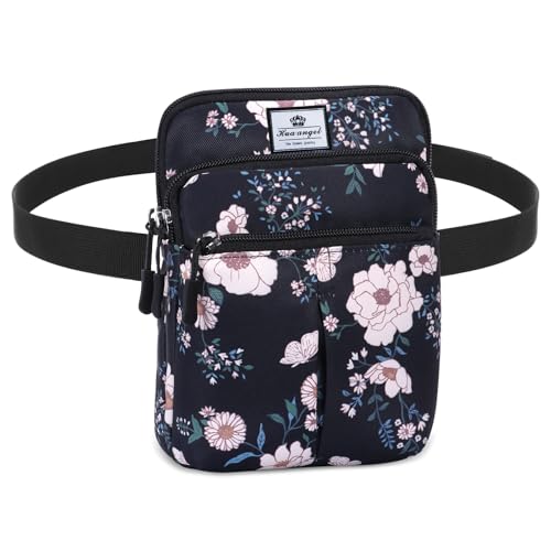 HUA ANGEL Multifunktionale Bauchtasche für Damen & Herren - Leichte wasserdichte Hüfttasche mit 3 Reißverschlussfächern, verstellbarem Schultergurt, perfekt zum Laufen, Walken, Sport & Reisen HUA ANGEL Multifunktionale Bauchtasche für Damen & Herren - Leichte wasserdichte Hüfttasche mit 3 Reißverschlussfächern, verstellbarem Schultergurt, perfekt zum Laufen, Walken, Sport & Reisen von HUA ANGEL