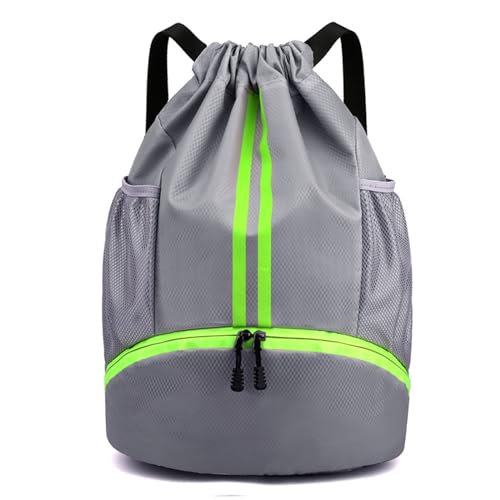 HUA ANGEL Wasserdicht Turnbeutel Kordelzug Rucksack Sporttasche Groß Rucksack Kordelzug Tagesrucksack mit Schuhfach für Damen Herren Alltag Outdoor Freizeit Yoga Schule Strand Schwimmen Wandern von HUA ANGEL