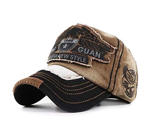 PDTXCLS HlpiAMok Hua Yang Basecap Herren Distressed Snapback Outdoor Baseball Kappe Mütze Retro PDTXCLS HlpiAMok Hua Yang Basecap Herren Distressed Snapback Outdoor Baseball Kappe Mütze Retro von HUA YANG