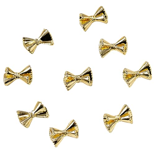 50 x French Bow Bowknot Nägel Kunstbedarf Legierung Nägel Kunst Dekorationen für Frauen und Mädchen von HUAANYA