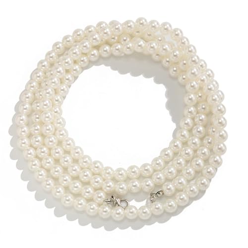 Elegante Imitation Perlen Perlen Kochlabys Set Styles Verstellbarer Hosenkettenkette von HUAANYA