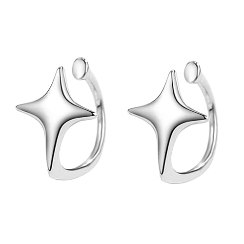 Elegantes Sternohrknochen Clip Zartes Sternohr Fasten Sicherer Ohrknochen Clip Zartes Ohrmanschette Für Frauen Mädchen von HUAANYA