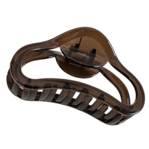 Große ausgehöhlte Haarklammer für weibliche Geleefarbe, starker Haarverschluss, rutschfester Pferdeschwanz-Halter, Frauen-Haarklammer von HUAANYA