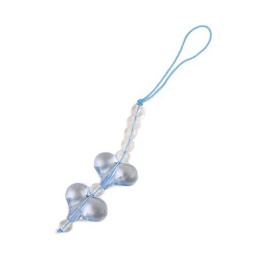 HUAANYA Bag Ornament Telefon Charme Handgefertigtes Herz Telefon Anhänger Buntes Telefon Schmuck Acrylmaterial Für Frau Mädchen Teenager von HUAANYA