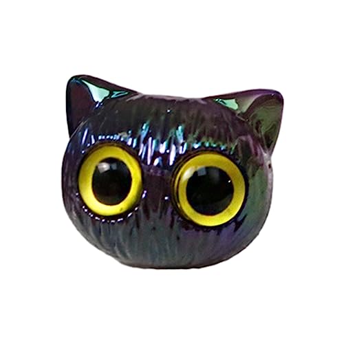 HUAANYA Bunte Katze Lose Perle Schmuck Making Big Eyed Spacer Perle Einzigartige Katzenanhänger Perle Für Armband Halskette von HUAANYA