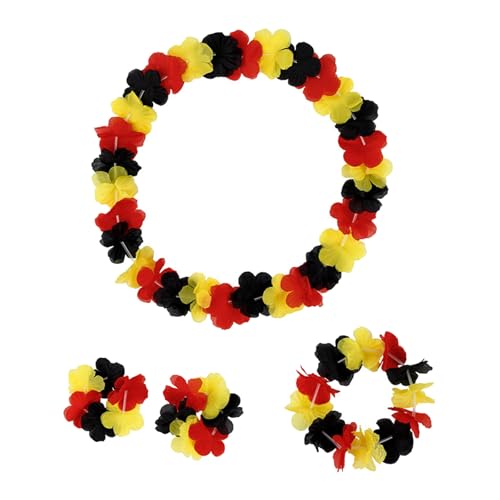 HUAANYA Deutsche Themenblumenkette Festliche Fußballparty Ornament National Flags Farben Accessoires Stylish Women Jewelry Set HUAANYA Deutsche Themenblumenkette Festliche Fußballparty Ornament National Flags Farben Accessoires Stylish Women Jewelry Set von HUAANYA