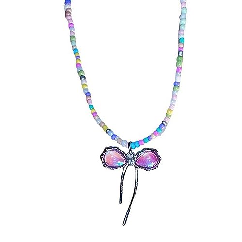 HUAANYA Einfacher Und Schicker Simulierter Perle Bowknot Halskette Stylish Imitation Pearl Choker Mit Geometrischem Anhänger HUAANYA Einfacher Und Schicker Simulierter Perle Bowknot Halskette Stylish Imitation Pearl Choker Mit Geometrischem Anhänger von HUAANYA