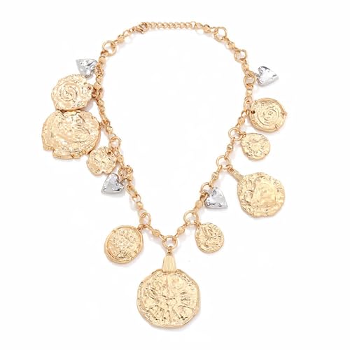 HUAANYA Einstellbare Länge Ketten Herzabzeichen Anhänger Halskette Elegantes Designs Accessoire Für Stilvolle Frauen Damen Freizeitkleidung HUAANYA Einstellbare Länge Ketten Herzabzeichen Anhänger Halskette Elegantes Designs Accessoire Für Stilvolle Frauen Damen Freizeitkleidung von HUAANYA