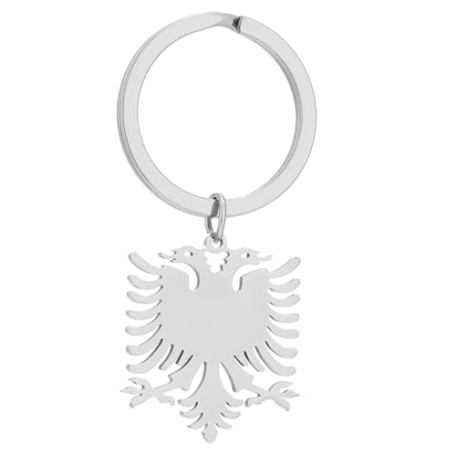 HUAANYA Gold/Silber Farbanhänger Keychain Themenformen Schlüsselringe Ethnische Stile Keyrings Personalisiertes Paarzubehör von HUAANYA