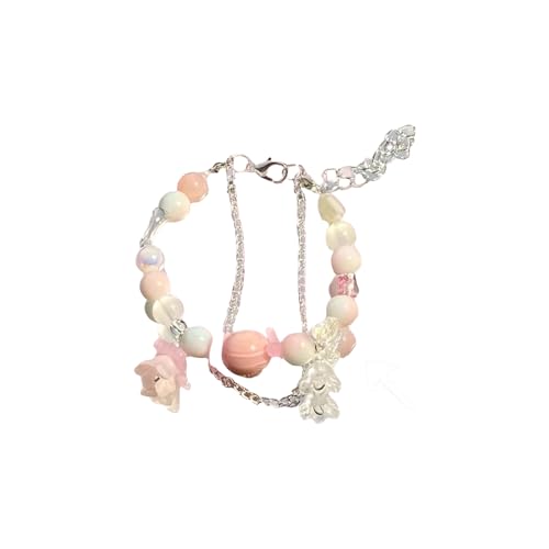 HUAANYA Mehrfarbige Verstellbare Perlenarmband Hautfreundlicher Schmucktendy Accessoire Für Jugendliche Mädchen Casual Wear Handchain Perlen Fashion Accessoires von HUAANYA