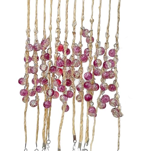 HUAANYA Mode Gras Seilarmbänder Verstellbare Kristallperlen Handgelenk Kette Anhänger Armreifen Für Paare Wunsch Schmuck Wünschen von HUAANYA