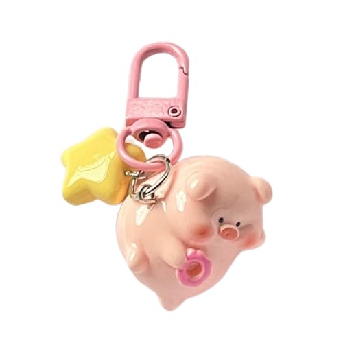 HUAANYA Modische Schweineheizung Anhänger Keyrings Niedliche Tierbeuteldekoration Neuheit 3D Piggy Pendan Accessoire Für Taschen Oder Telefone von HUAANYA