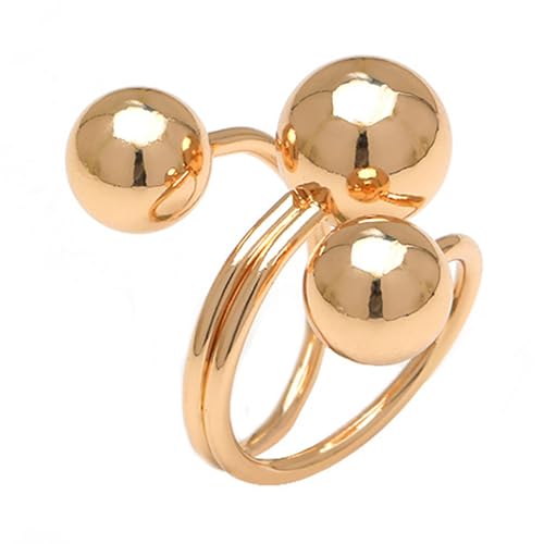 HUAANYA Multi Kreise Offene Fingerringe Einstellbare Größe Ringe Juwely Geschenk Für Modeliebhaber Stilvolle Party Kleidung Accessoire HUAANYA Multi Kreise Offene Fingerringe Einstellbare Größe Ringe Juwely Geschenk Für Modeliebhaber Stilvolle Party Kleidung Accessoire von HUAANYA