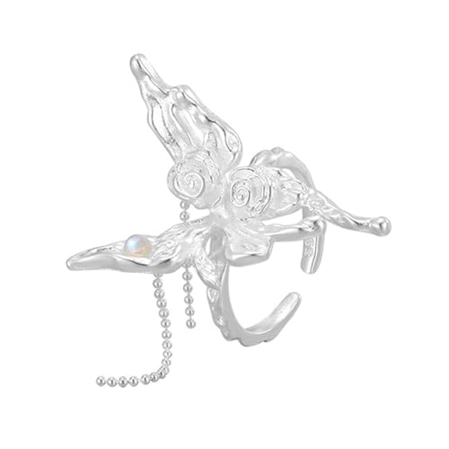 HUAANYA Offene Manschette Schmetterlingsringe Schmuck Stilvolle Open Band Butterfly Rings Schmuck Elegante Ringe Für Modebegeisterte HUAANYA Offene Manschette Schmetterlingsringe Schmuck Stilvolle Open Band Butterfly Rings Schmuck Elegante Ringe Für Modebegeisterte von HUAANYA