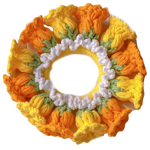 HUAANYA Praktisches Häkelstrickstirnband Mit Blumenakzent Modischer Haarstücke Accessoire Für Jeden Täglich Gebrauch von HUAANYA