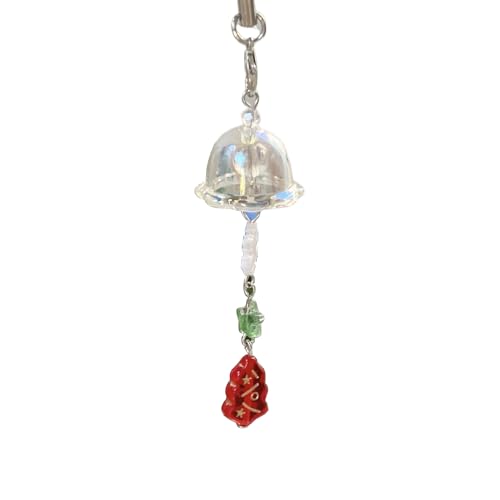 HUAANYA Retro Snowflake Mobile Kette Accessoire Elegante Schneeflocken Telefon Charme Dekoration Stylish Acryl Telefon Hanging Ornament von HUAANYA