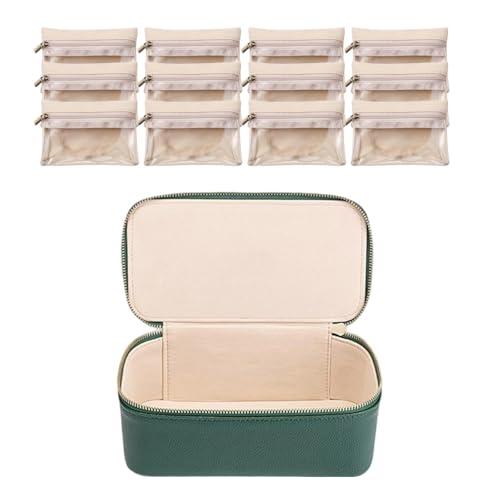HUAANYA Robale Reise Schmuckbeutel Set 12 PCs Tragbare Aufbewahrungstaschen Für Zubehör Fall Für Frauen Und Mädchen von HUAANYA