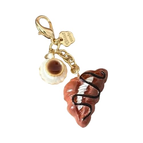 Stilvoller Kaffee Brot Themenmünzenbeutel Hängende Dekoration Mode Schlüsselbund Tragbare Tasche Anhänger Für Den Alltag Tragen von HUAANYA