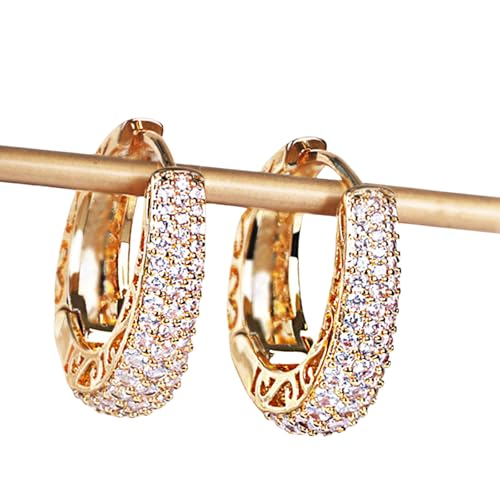 Hohlreizoop Ohrringe Für Frauen Modische Kreise Geformte Ohrringe Übertrieben Ohrhänger Eleganter Abendschmuck von HUAANYA