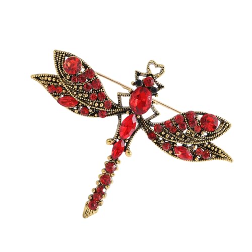 Raffinierte Libellenbrosche Mit Kristallen Strauchsteinen Animal Revers Pin Für Frauen Und Mädchen Mode Accessoire von HUAANYA