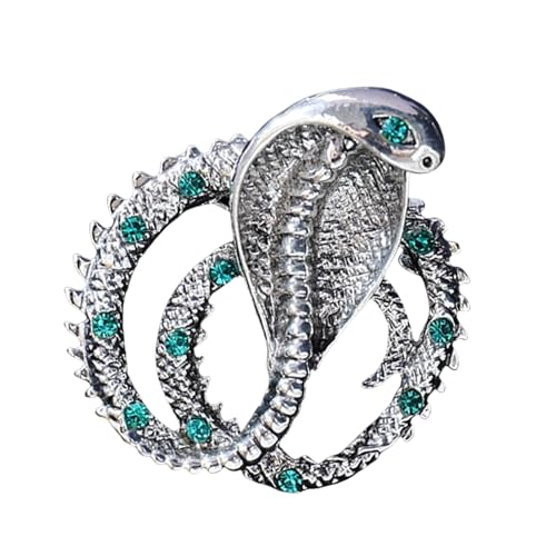 HUAANYA Schöne Kristallschlangenbrosche Pin Kristall Brosche Frauen Schmuck Modezubehör Geeignet Für Verschiedene Gelegenheiten von HUAANYA