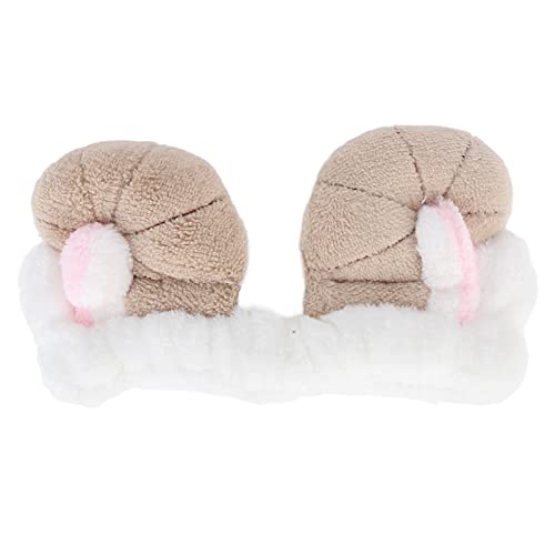 Haarreif zum Waschen, elastisch, weich, Croissant-Design, tragbar zum Waschen des Gesichts beim Laufen, für Übungen, Yoga, Krallen-Stirnband, Weiß von HUADM