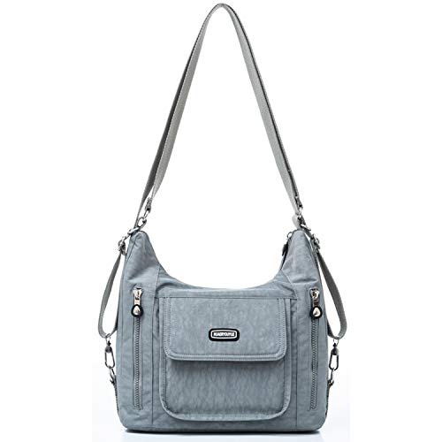 HUAERYOUYUE Schultertasche Damen Kann als Handtasche Rucksack und Umhängetasche wasserdichte Lässige Seitentasche Leicht Reisetasche Büchertasche Mode Taschen für Schule Reise Arbeit von HUAERYOUYUE