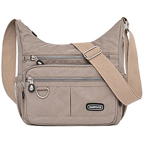 HUAERYOUYUE Schultertasche Damen Umhängetasche Wasserdichte Mode Reisetasche Leicht Seitentasche Lässige Sporttasche Büchertasche Taschen für Freizeit von HUAERYOUYUE