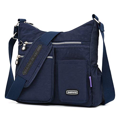 HUAERYOUYUE Schultertasche wasserdichte Umhängetasche Damen Seitentasche Dauerhaft Lässige Reisetasche Leicht Büchertasche Mode Taschen für Schule Tablette von HUAERYOUYUE
