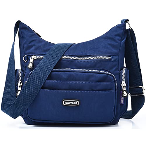 HUAERYOUYUE Umhängetasche Damen Reisetasche Wasserdichte Schultertaschen Mode Seitentasche Lässige Büchertasche Leicht Taschen Sporttasche für Freizeit von HUAERYOUYUE