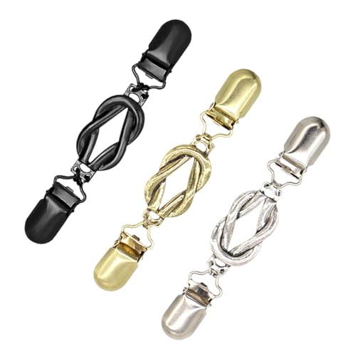 Elegante Brosche mit Metalllegierung, für Hemden, Krawatten, Kleidung, Eckbrosche für Reisen und Stile, 3 Stück Elegante Brosche mit Metalllegierung, für Hemden, Krawatten, Kleidung, Eckbrosche für Reisen und Stile, 3 Stück von HUAJINGKEJI