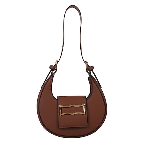 Fashion PU Unterarmtasche Frauen Achselhöhle Schulter Sattel Taschen Geburtstagsburtäts Geschenk Luxus Sattelklappe Tasche von HUAJINGKEJI