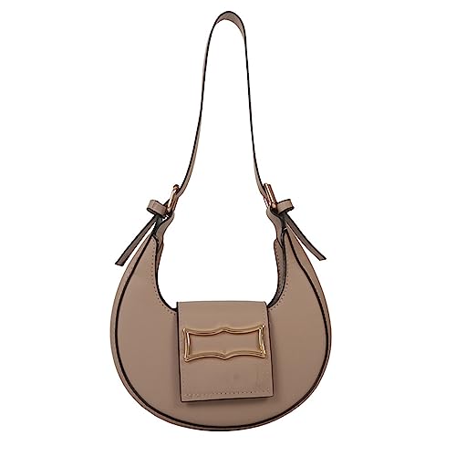 Fashion PU Unterarmtasche Frauen Achselhöhle Schulter Sattel Taschen Geburtstagsburtäts Geschenk Luxus Sattelklappe Tasche von HUAJINGKEJI