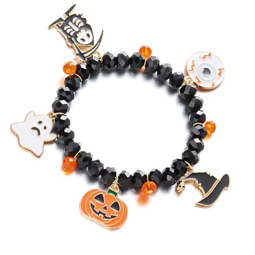 Fledermaus-Kürbis-Thema, Legierung, Halloween-Armband, Urlaub, Handschmuck für Frauen und Jugendliche, einzigartiges Geschenk, Einheitsgröße, Wie beschrieben von HUAJINGKEJI