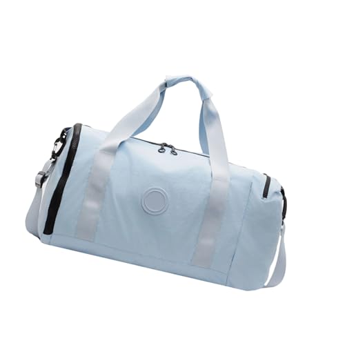 Geräumige Fitness-Reisetasche mit separater Schuhaufbewahrung, Trocken- und Nass-Trennung, Turnbeutel für Sport, wichtige Organisation, Reisetaschen mit Schuhfach, blau, Mass Beauty von HUAJINGKEJI