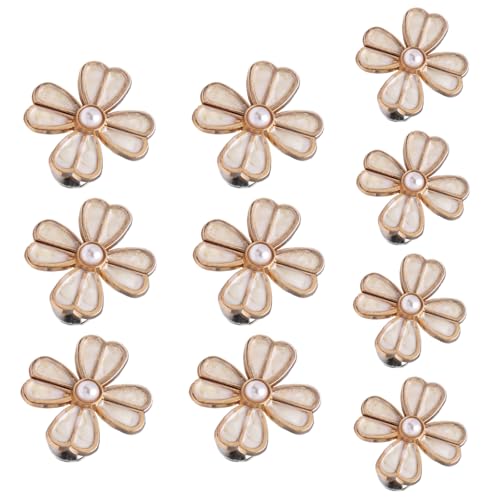 HUAJINGKEJI 10 Paar Jeansknopfnadeln Blumen Jeans Taillenschnallen Verstellbare Hosen Taillenspanner Einfach von HUAJINGKEJI