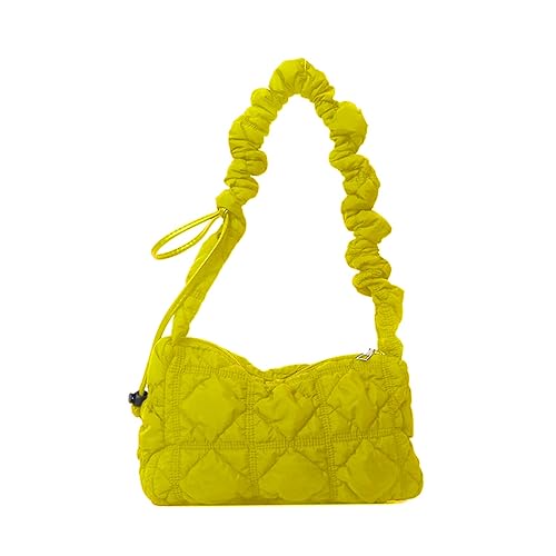 HUAJINGKEJI Cross Body Umhängetasche Handtasche Große Kapazität Tasche Nylon Unterarm Falten Frauen PU Clutch Stilvoll von HUAJINGKEJI