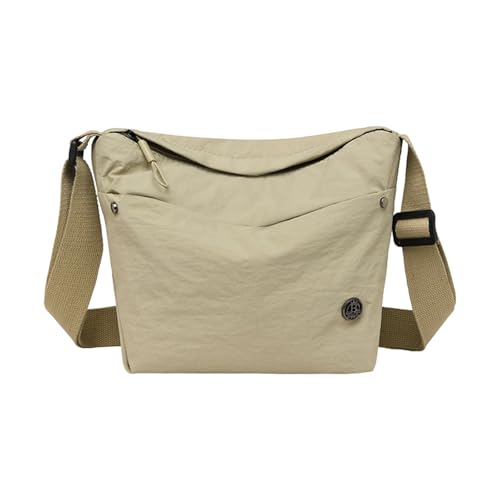 HUAJINGKEJI Damentasche im koreanischen Stil, Umhängetasche, stilvolle Umhängetasche, einfarbig, trendige Kuriertasche, aprikose, As shown in the picture (1-3cm error) von HUAJINGKEJI