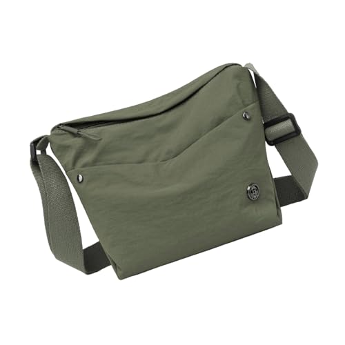 HUAJINGKEJI Damentasche im koreanischen Stil, Umhängetasche, stilvolle Umhängetasche, einfarbig, trendige Kuriertasche, grün, As shown in the picture (1-3cm error) von HUAJINGKEJI