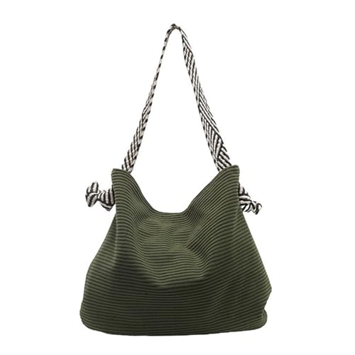 HUAJINGKEJI Elegante Nylon-Umhängetasche für Damen mit verstellbarem Riemen und großem Fassungsvermögen, Taschen für die Arbeit oder, grün, As shown in the picture (1-3cm error) von HUAJINGKEJI