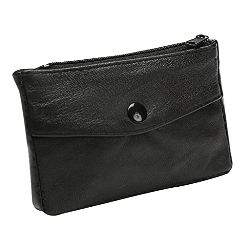 HUAJINGKEJI Fashion Taschen, Damen Kurze Kleine Geldbörse Damen Leder Geldbörse für Schlüssel Münze Kartenhalter Geldtasche, small, 11X7.5CM, Damengeldbörse von HUAJINGKEJI