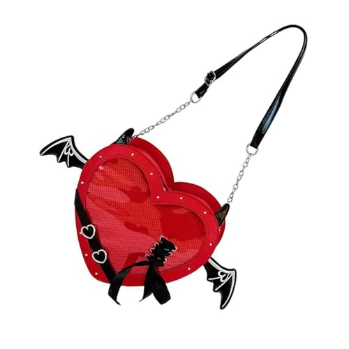 HUAJINGKEJI Herzform Itabag Für Pin Display Schöne Umhängetasche Modedating Japaner Stile Crossbody Japaner Stil Crossbody Heart Form Schulter Schön Itabag Für Mädchen von HUAJINGKEJI