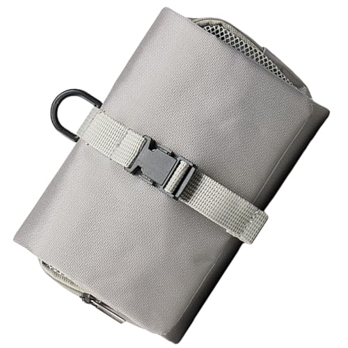 HUAJINGKEJI Home Storage, große hängende Reise-Kulturbeutel, faltbar, Kosmetik-Aufbewahrungshalter, praktischer Make-up-Organizer für Gegenstände in voller Größe, grau, Size reference picture von HUAJINGKEJI