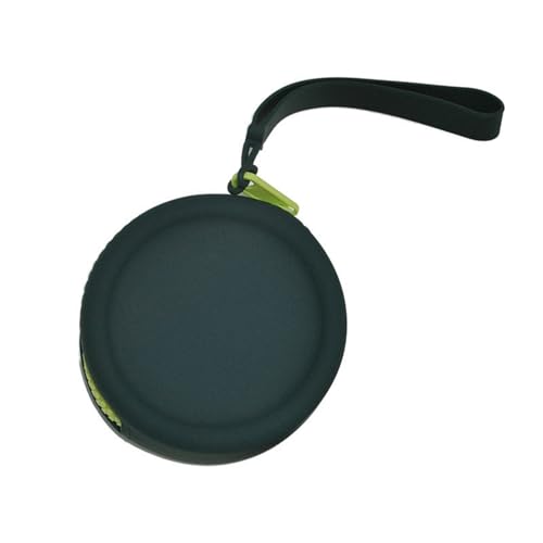 HUAJINGKEJI Modische Taschen, runde Silikon-Münzgeldbörse, Schlüsselanhänger, kleine Geldbörse, Münzaufbewahrungstasche, einfarbig, Schlüsseltasche, Kopfhörer-Etui, blau, 9*3cm, von HUAJINGKEJI