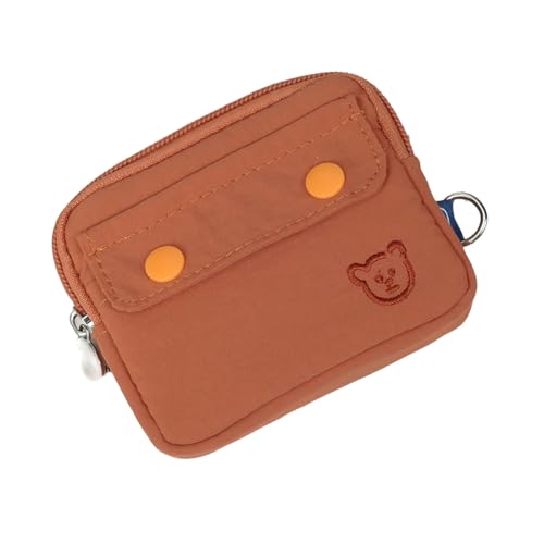 HUAJINGKEJI Sicherer geschlossener Münz-Organizer mit mehrschichtigen Kartenfächern, verschleißfestes Polyester, kompakte Brieftasche für Business und Entspannung, leichte, kompakte Münzbörse für den von HUAJINGKEJI