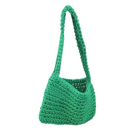 HUAJINGKEJI Umhängetaschen Für Frauen Satchel Tasche Feste Farbe Gewebter Tasche Handtasche Baumwoll Achselhöhle Mit Reißverschluss Verschluss Damen Umhängetaschen Groß von HUAJINGKEJI