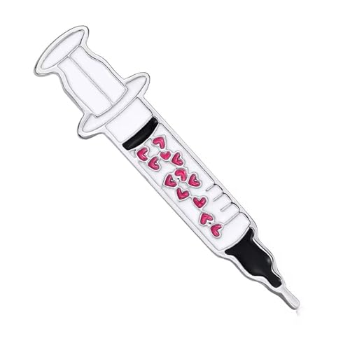 Kreative Brosche aus Metallrohr, Herzform, Metalllegierung, für Jacken, Taschen, stilvolles Schmuckgeschenk, Herznadelrohr-Brosche von HUAJINGKEJI