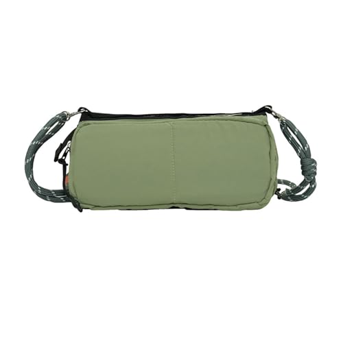 Leichte, mehrschichtige Umhängetasche aus Nylon für Outdoor-Wandern, unverzichtbare Wasserflaschentasche, Unisex-Design, kompakte Outdoor-Hüfttasche, grün, Mass Beauty von HUAJINGKEJI